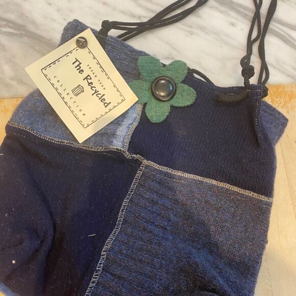 Susan Todd Felted Tote Bag Color Block Craft Bag NWT - Picture 2 of 6